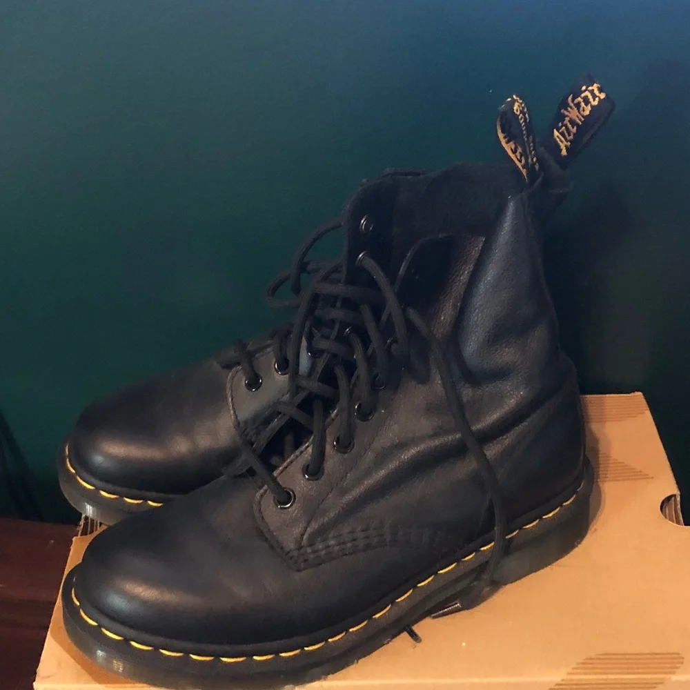 Dr. Martens Black Combat Boots - Picture 3 of 5
